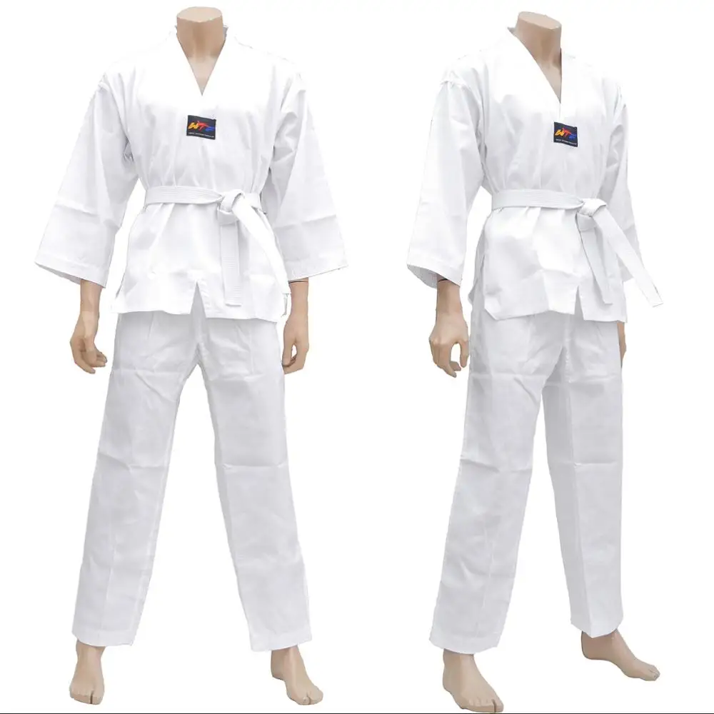 White collar Dobok taekwondo DOUBLE Y