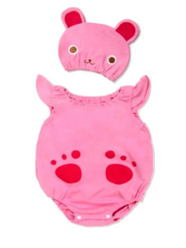 
 Новый розовый кролик младенческой костюм KK362  