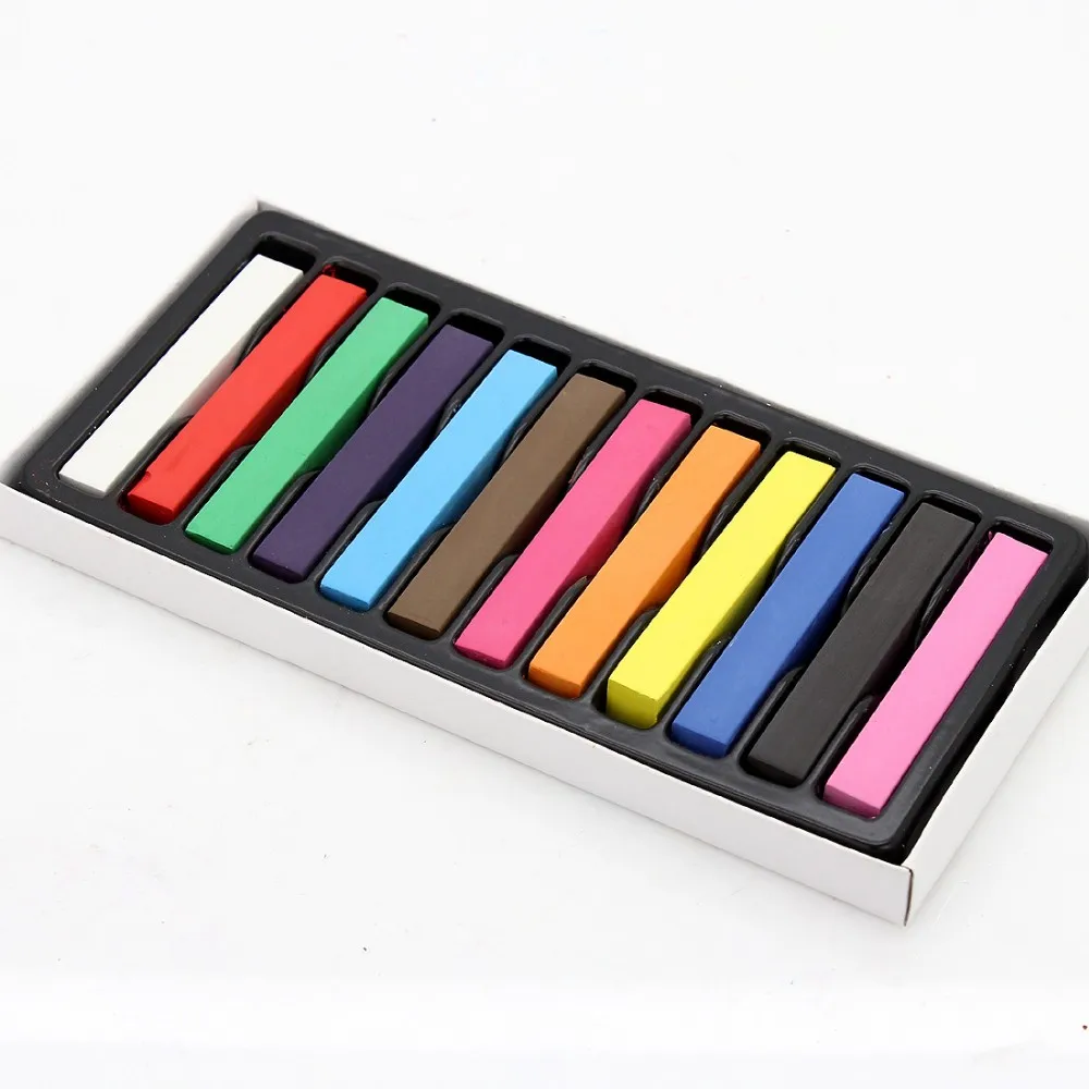 12 Color Hair Chalk In Instant Colour Added Flair,Temporary Hair Colour