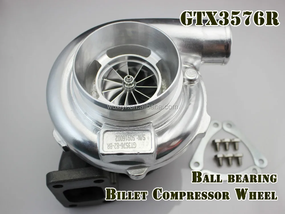 GT35 GTX3576R Upgrade Universal Dual Ceramic Ball Bearing Turbo A/R .63 Vband