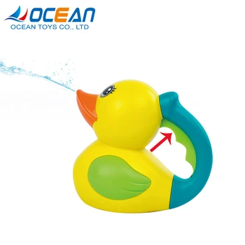 Water spray bath duck silicone rubber toy animals for kids playing