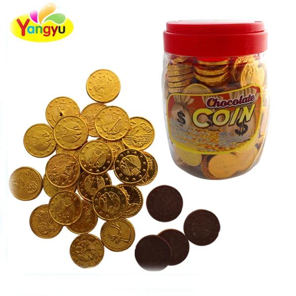 Высококачественная Золотая шоколадная монета в