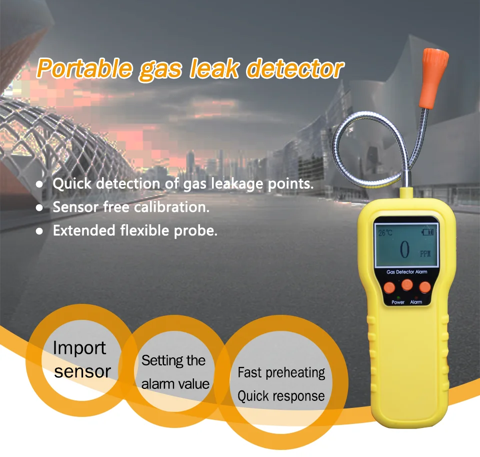 Portable Type Lpg Gas Leak Detector Cng Lng Gas Leakage Detector Buy