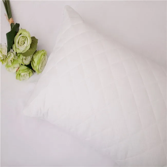 Custom Hypoallergenic Bamboo Fiber Pillow Case Zipper Pillowcase Cotton