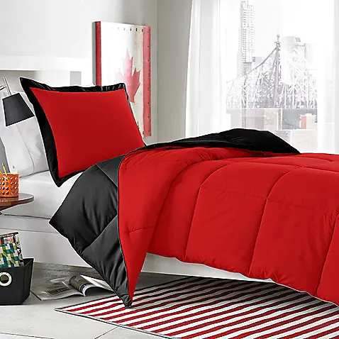 Juego de ropa de cama Etérea Renforcé Charles Kkreis rojo negro 100% algodón moderno 
