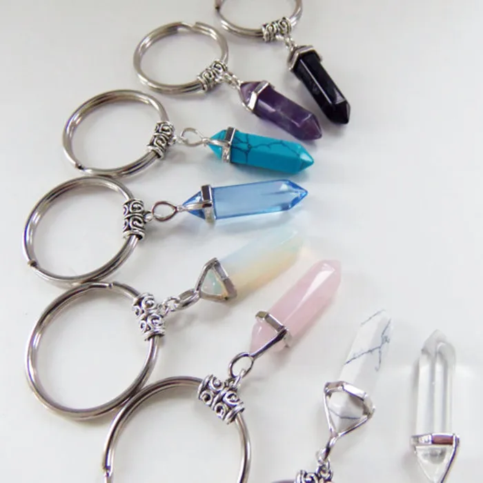 Производитель ювелирных изделий ручной работы, цепочка для ключей из натурального камня, кварца, кристалла