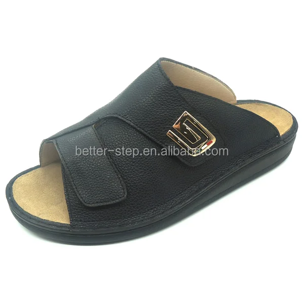 Новый Тип кожаных ортопедических диабетических сандалий для мужчин в Китае производитель