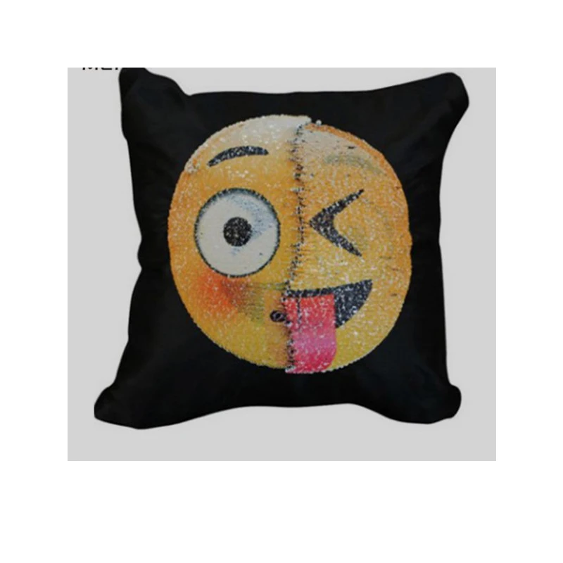 Double Face Emotion Two Face Emotion Cushion Cover