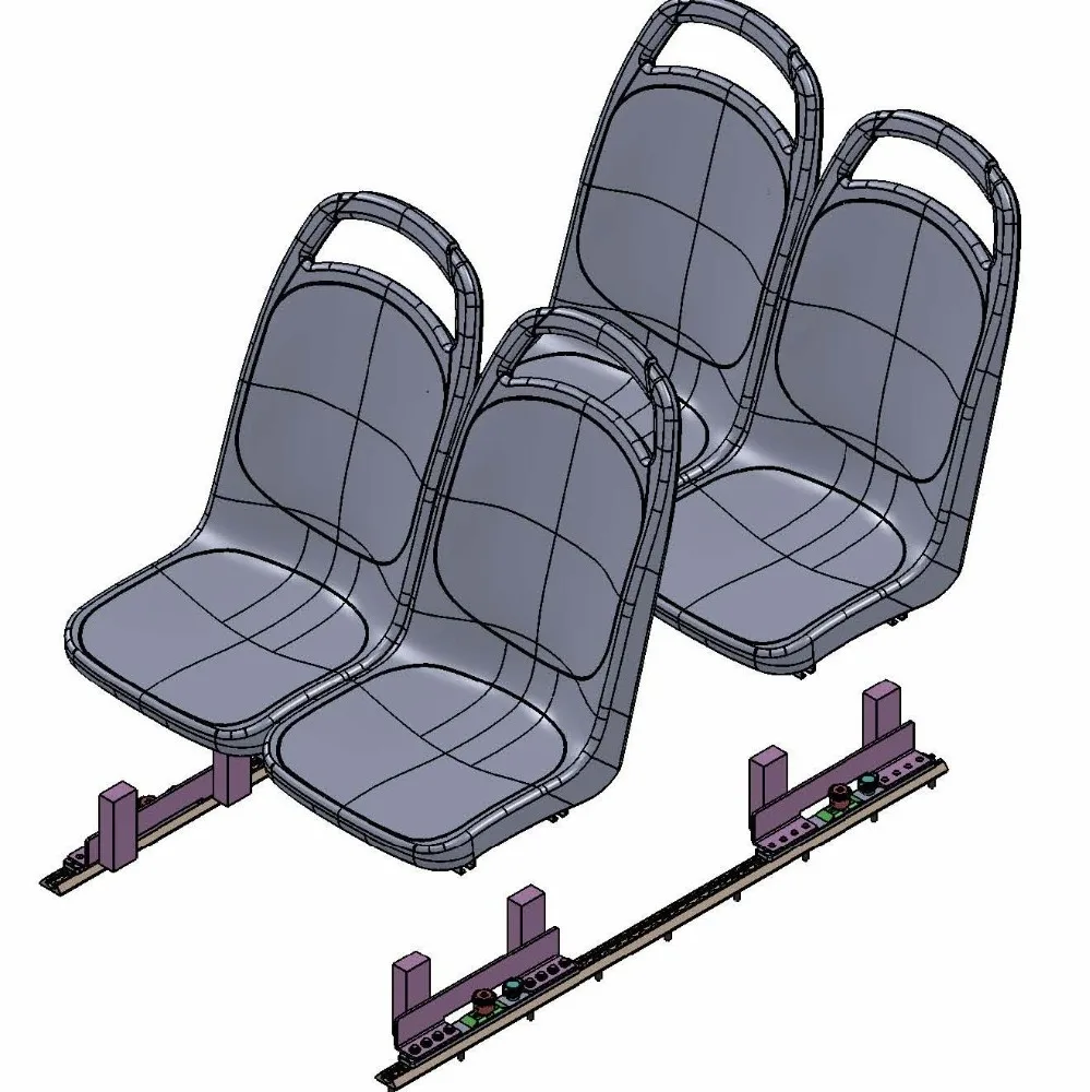 Seat Fixing System to Fix Bus Seat for Vehicle Used to Exchange Wheelchair Restraint System