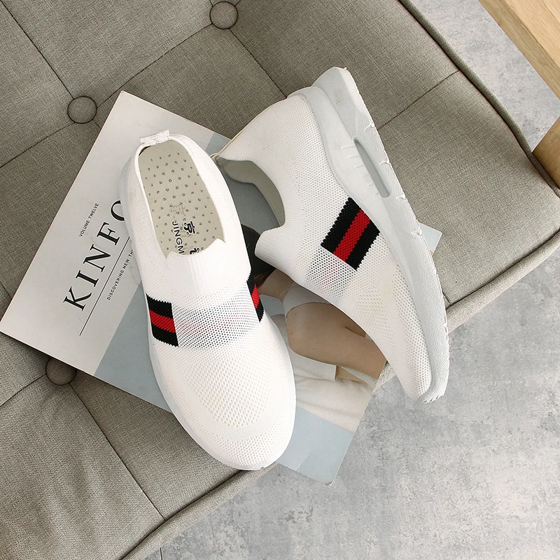 
Обувь для прогулок без шнуровки, повседневная сетчатая женская обувь 2021, небольшой минимальный заказ, белая спортивная обувь из ПВХ, логотип под заказ, Эва, однотонная, 2 пары, на шнуровке 