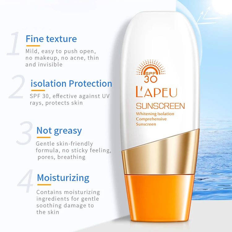 
Собственная Марка spf 30, солнцезащитный лосьон для лица и тела, солнцезащитный крем для кожи, креативный крем, водонепроницаемая изоляция, солнцезащитный крем spf 30 