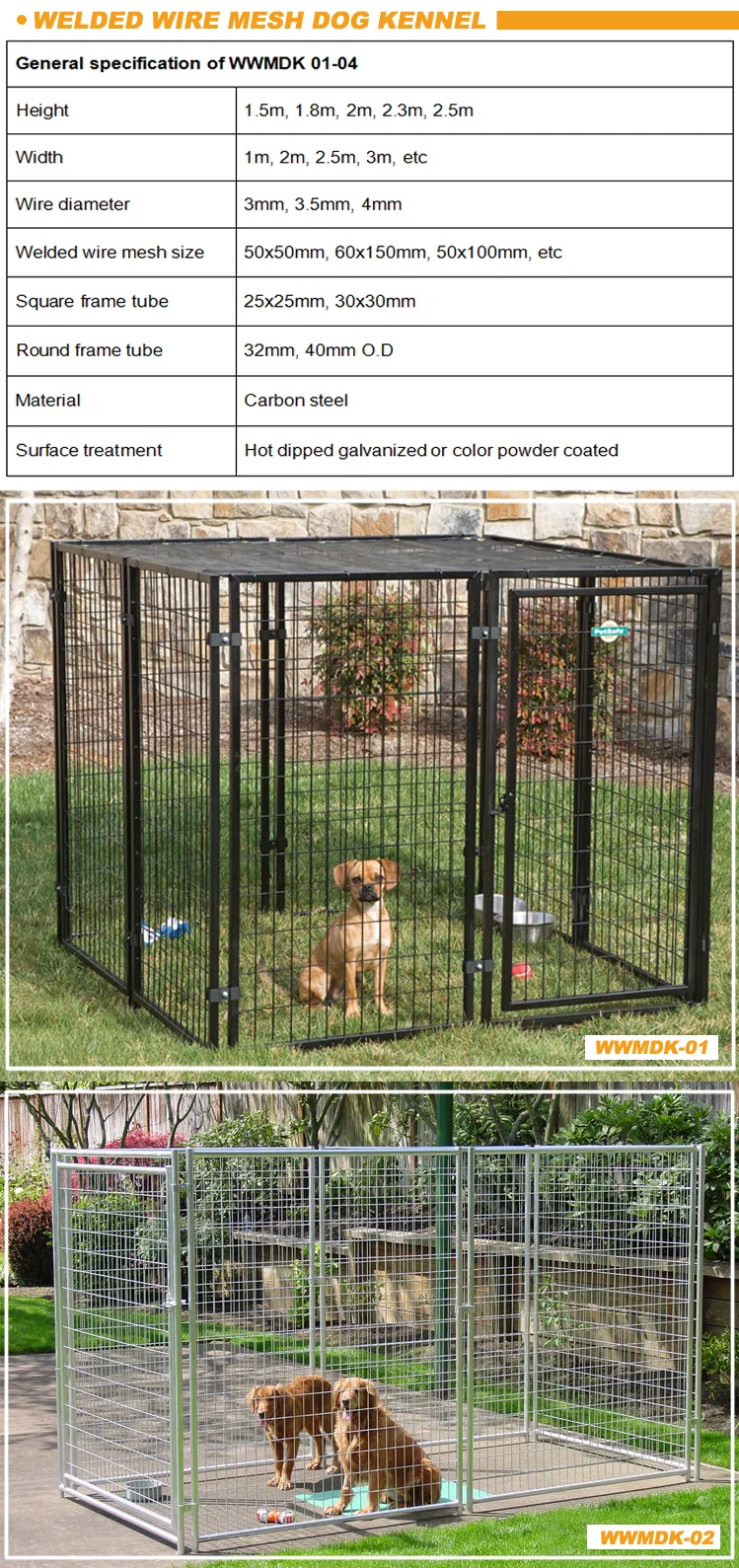 Jaulas Para Perros Grandes Metal Large Readymade Dog Kennels Outdoor
