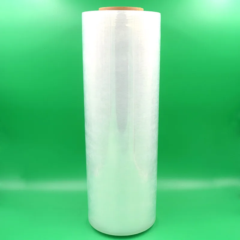 China Recycle LLDPE Stretch Film Machine 50cm Width Glossy Moisture Proof Packaging Film with Customizable Logo