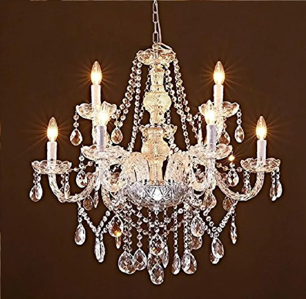 Хрустальные люстры с 8 держателями H27 X W32