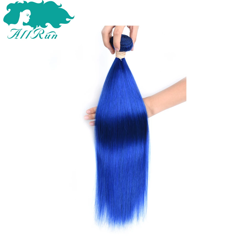 blue hair extensions human hair