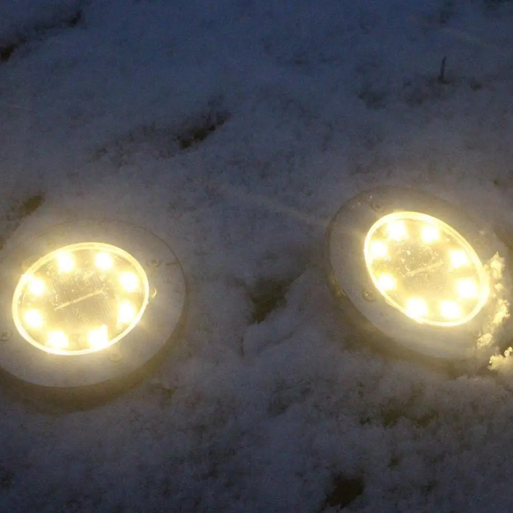 
Светодиодный светильник в помещении, 12 светодиодов, питание от солнечной энергии, наземная лампа, наружный путь, садовый декоративный светильник 