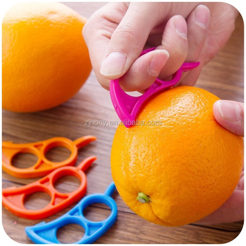 Ralleyfun Orange Peeler Tools Citrus Peel Cutter Plastic Easy Fruit