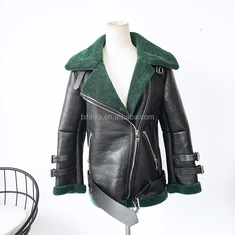 
Двухсторонняя кожаная парка оптом/женская кожаная зимняя куртка/Женская Овчина ягненка 
