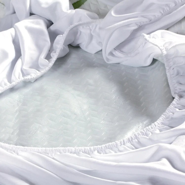 Высококачественный белый дышащий стеганый водонепроницаемый протектор матраса