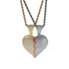 Left Gold Right Silver + Rope Chain