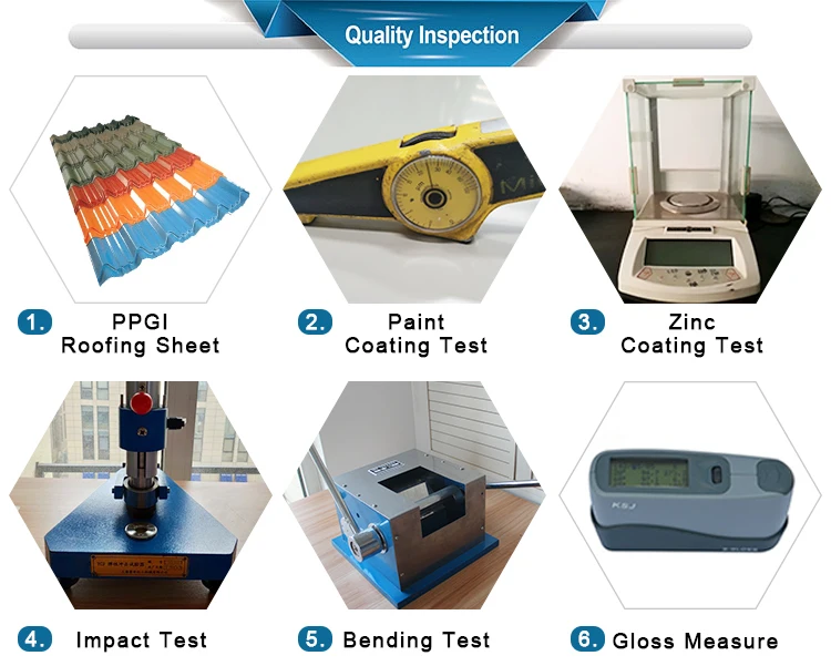 PPGI roofing inspection