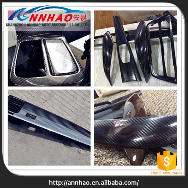 Глянцевый Черный 5D Углеродного Волокна Винил 1.52*20 М Автомобильной Автомобиль Wrap