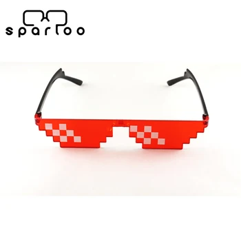 Sparloo 1722 Party 8 Bit Pixel Deal with it Thug Life Male Cool Mosaic Sunglasses