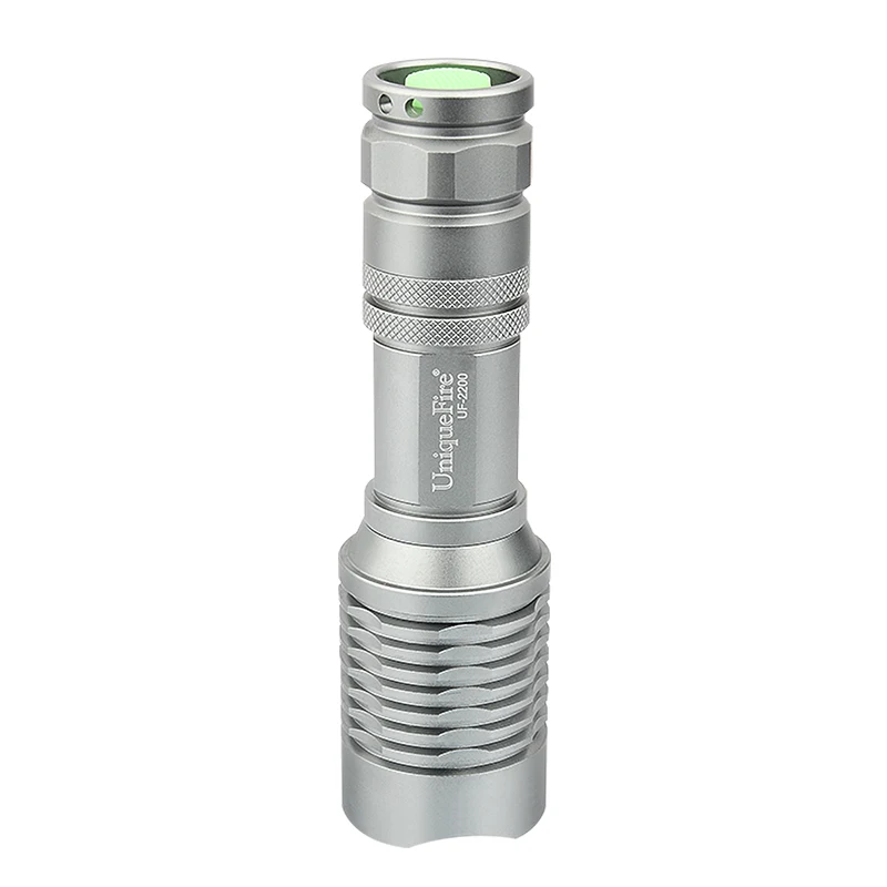 For UniqueFire 10W Powerful LED Flashlight with 2200 for CREE XM-L2 White LED Aluminum Alloy Body IP65 Rating