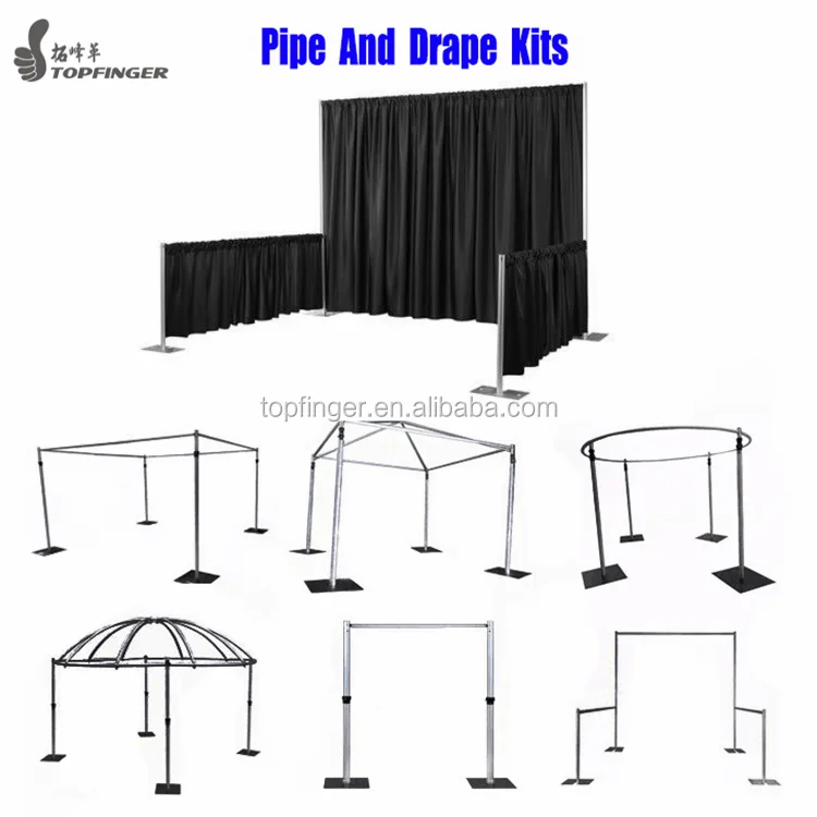 10 'x20' Chuppah стойка потолочный драпировочный шест Дизайнерские комплекты трубы и драпировки свадебный фон для продажи