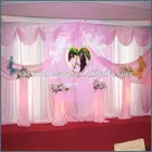 2012 RK wedding hall decoration with white background curtain