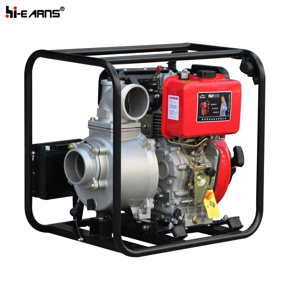 Дизельный водяной насос hiearns с приводом от двигателя 10 л.с. 4