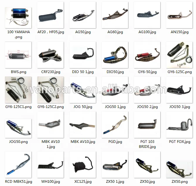 Enduro Standard Simson S51 Tuning Motorcycle Exhaust Pipe Muffler