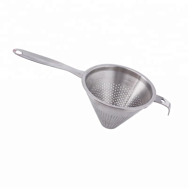 High Quality Flour Coneshaped Stainless Steel Flour Kitchen Mesh Sieve
