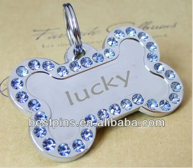 bling pet id tags