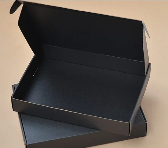 Double Sided Black Packing Box High Quality Corrugate Printed Cardboard Paper Box Packaging Shipping Box Buy Black Matte Packaging Paper Box Product On Alibaba Com