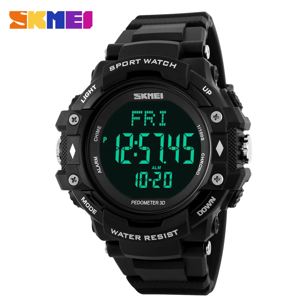 New Brand SKMEI 1180 Watch Men Outdoor Sports 50m Waterproof LED Digital heart rate Watch For Men Clock Alibaba