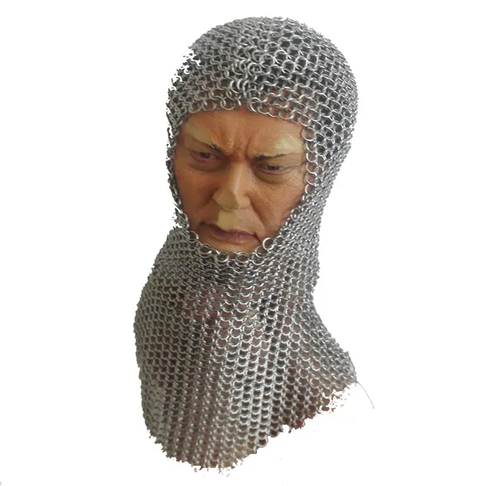 Details about   Aluminum Butted Chainmail Coif Armor Chain mail Coif/Hood 