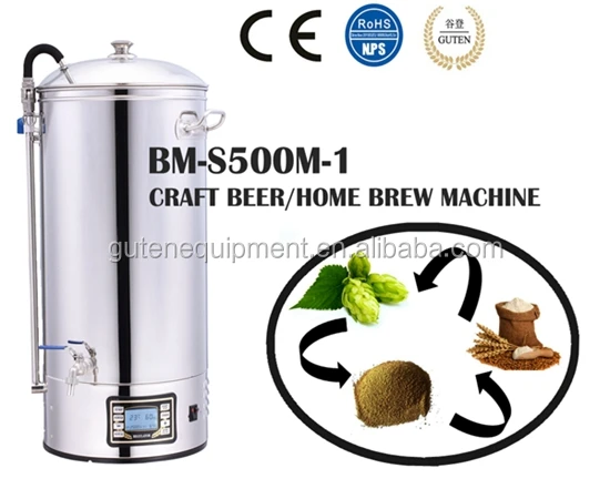 Все зерна легко Заваривайте/50 л микро brew/bm-s500m-1/пива паровой котел/домашний микро пивоваренный завод