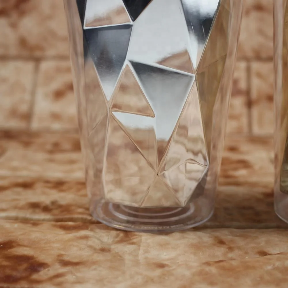 Стакан с соломинкой золотистые и розовые двухстенные питьевые чашки кофейные кружки 16 унций нестандартная Алмазная чашка купольной