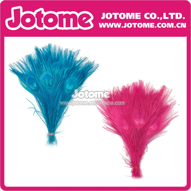 Большие белые и черные отбеленные и окрашенные перья с павлиньим хвостом для карнавала