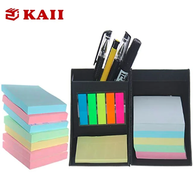 
Рекламные подарки, кубик для заметок в коробке из крафт-бумаги с держателем для ручек 