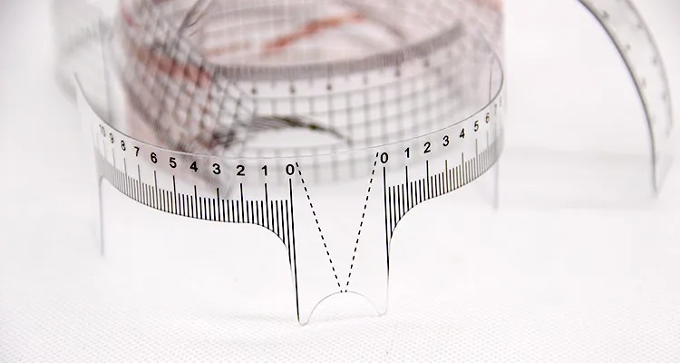 Микроблейдинг линейка для татуажа бровей