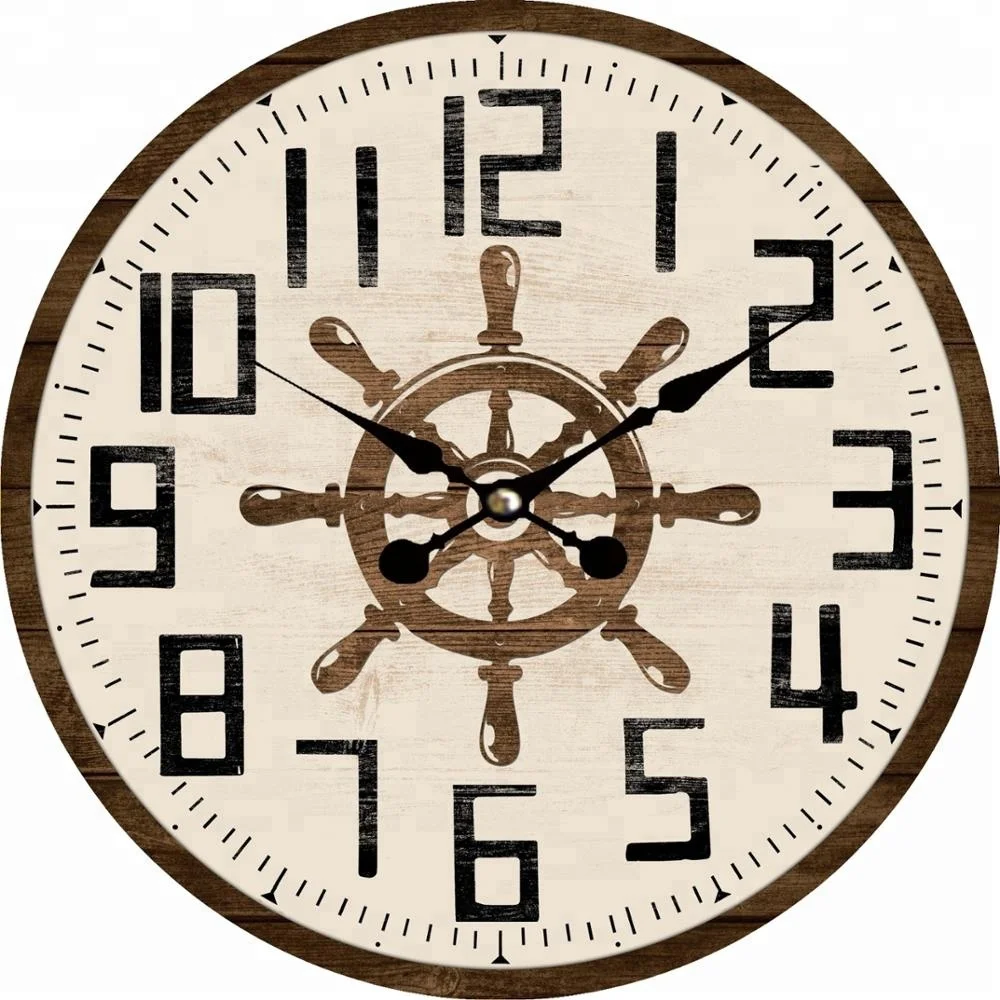 Decorative Anchor Wooden Mdf Wall Clock For Interior Decor Buy Decorative Atomic Wall Clock