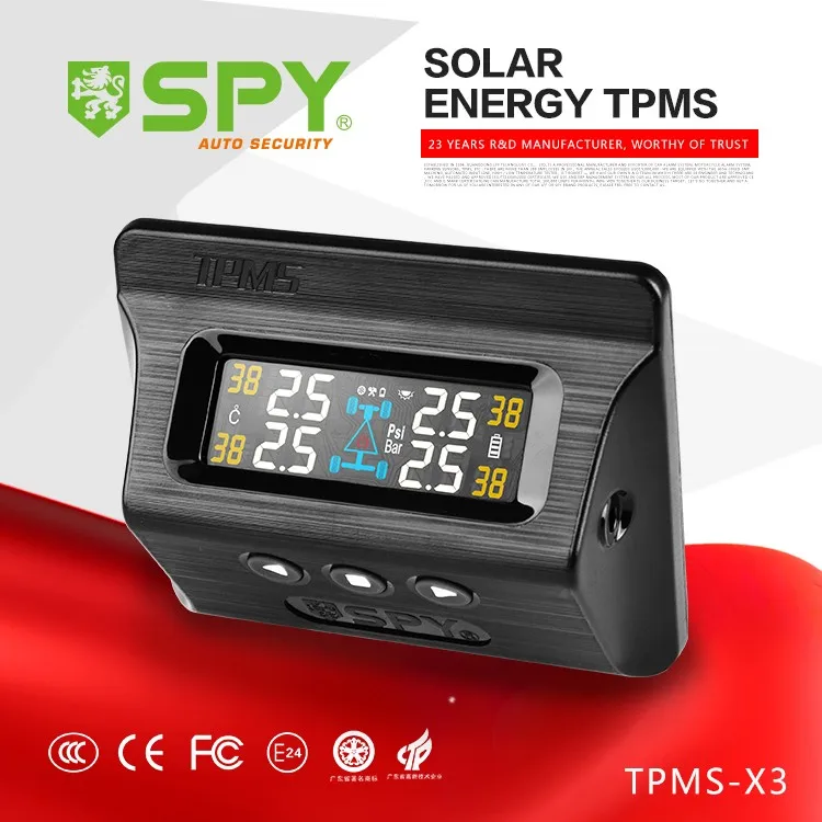 SPY Vehicle Tire Pressure Monitoring System With Japanese Battery Car TPMS