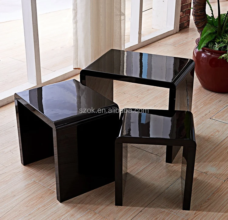 Современные акриловые штабелируемые боковые столы/акриловый стул