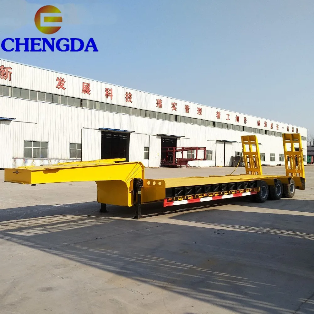 China 3 Axles 60 Tons Lowboy Manufacturers and Factory - Price - SINOTRUCK