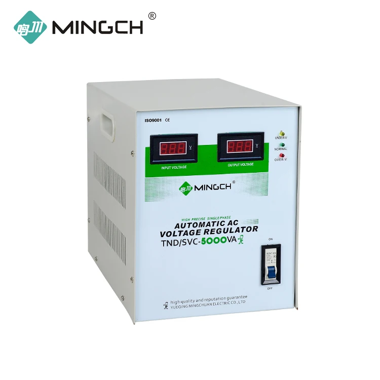 MINGCH CE Single Phase Svc-1kva 2kva 3kva 5kva 7kva 10kva Ac Automatic Voltage Regulator Home Stabilizer 6KVA