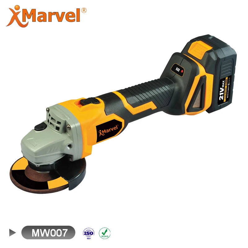 Easy Operation Max Cutting Depth 21mm Stand Woodworking Metal Cordless Angle Grinder