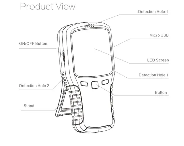 Gas Analyzer Portable Air Quality Detector