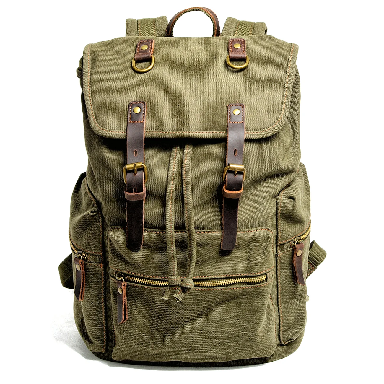 New Design OEM China Factory Hard Waxed Canvas Backpack Canvas Sport travelling backpack